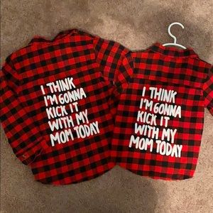Toddler plaid button down (size 5)